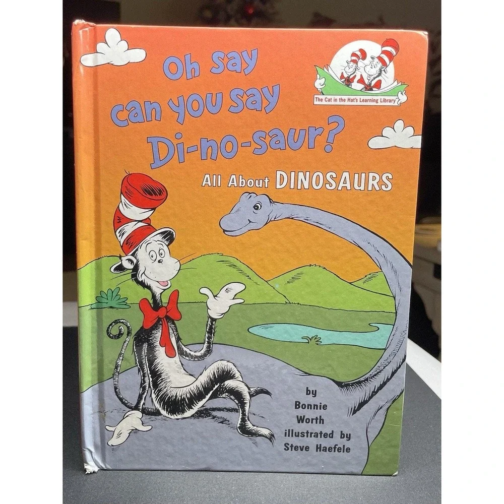 Vintage Cat in the Hat Books 1971 The Berenstains' B Book & 1999 Dinosaurs Lot 2